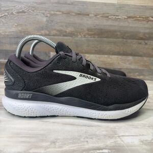 Brooks Ghost 16 Women's Size 8D Black White Running Shoes Sneakers 1204071D090